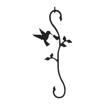 MICASA Hummingbird w-Flower S-Hook - Black MI141649